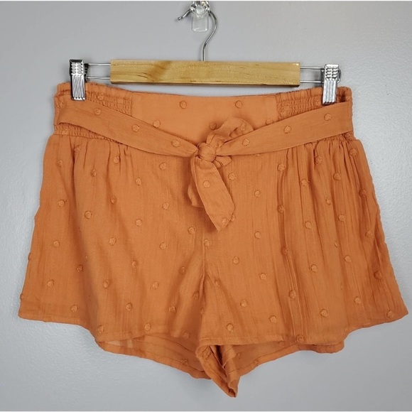 EUC ONEILL O'NEILL DARLA DOT SHORT Sz Medium orange.! First pic cover shot - Picture 2 of 12